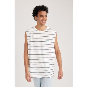 DeFacto A8866AX23HSWT34 Erkek Boxy Fit Basic Bisiklet Yaka Atlet