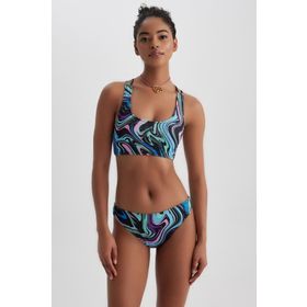 DeFacto A9463AX23HS Siyah-BK81 Fall in Love Regular Fit Batik Bayan Bikini Altı
