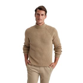 DeFacto B0587AX23WNNV64 Standart Fit Balıkçı Yaka Triko Erkek Kazak