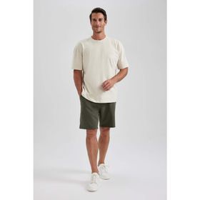 DeFacto B0650AX23SM Haki-KH50 Erkek Regular Fit Şort