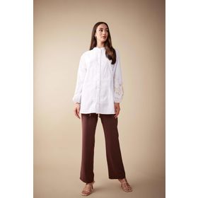 DeFacto B1548AX23HS Kahve-BN166 Relax Fit Bayan Pantolon
