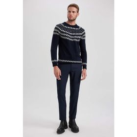 DeFacto B2091AX23AU Lacivert-NV64 Slim Fit Erkek Pantolon