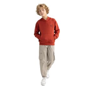 DeFacto B2589A823AU Bej Kargo Jogger Paça Paraşüt Erkek Çocuk Pantolon