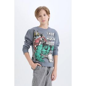 DeFacto B3089A823WN AR104 Marvel Comics Bisiklet Yaka Erkek Çocuk Sweatshirt