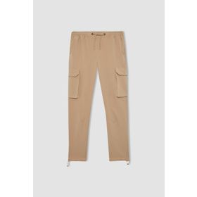 DeFacto B3585AX23AU Bej-BG185 Kargo Cepli Jogger Erkek Pantolon