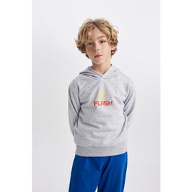 DeFacto B3589A823WN Erkek Çocuk The Flash Kapüşonlu Kalın Sweatshirt