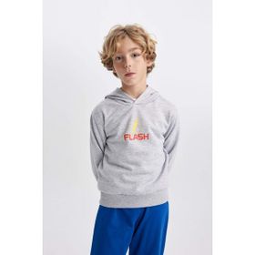 DeFacto B3589A823WN Erkek Çocuk The Flash Kapüşonlu Kalın Sweatshirt