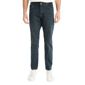 DeFacto B4539AX23AU NM40 Mavi Pedro Slim Fit Dar Kalıp Normal Bel Dar Paça Erkek Jean Pantolon