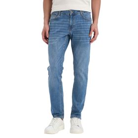 DeFacto B4541AX23AU Mavi Carlo Skinny Fit Ekstra Dar Kalıp Normal Bel Ekstra Dar Paça Erkek Jean Pantolon