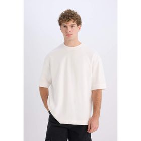DeFacto B4844AX23WN Loose Fit Bisiklet Yaka Erkek T-shirt