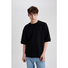 DeFacto B4844AX23WN Loose Fit Bisiklet Yaka Erkek T-shirt