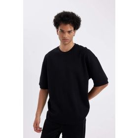 DeFacto B4844AX23WN Loose Fit Bisiklet Yaka Erkek T-shirt