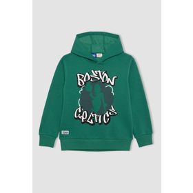 DeFacto B4909A823WN Erkek Çocuk NBA Boston Celtics Kapüşonlu Kalın Sweatshirt