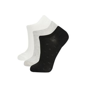 DeFacto B5224AXNS Kadın 3'lü Pamuklu Sneaker Çorap