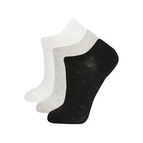 DeFacto B5224AXNS Kadın 3'lü Pamuklu Sneaker Çorap