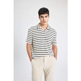 DeFacto B6532AX/ER238 Ekru Erkek T-shirt