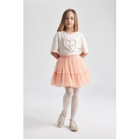 DeFacto B6928A824SM Kız Çocuk Esnek Belli Tül Etek