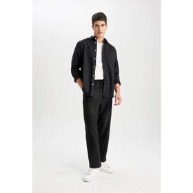 DeFacto B7336AX23WN Siyah-BK81 Relax Fit Erkek Pantolon