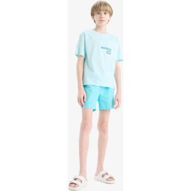 DeFacto B7494A825HS Aqua Dropsuz Basic Erkek Çocuk Deniz Şortu