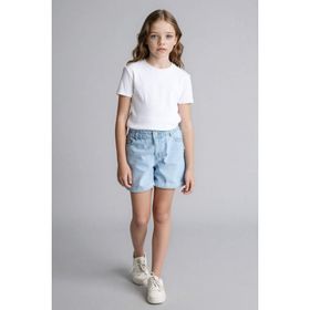 DeFacto B8113A826SM Mavi-NM63 Paperbag Jean Kız Çocuk Şort