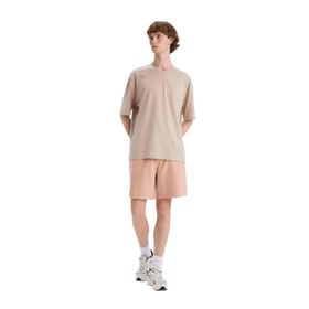 DeFacto B8673AX25SM Bej-BG790 Erkek Pamuk Slim Fit Dar Kesim Cepli Basic Düz Şort