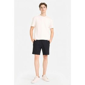 DeFacto B8792AX26SP Siyah-BK81 Erkek Regular Fit Düz Paça Beli Bağcıklı Cepli Basic Düz Şort