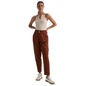 DeFacto Baggy Kahve Gabardin %100 Pamuk Kadın Pantolon