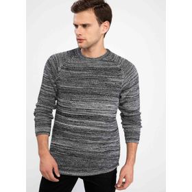 Defacto Bej Slim Fit Triko Erkek Kazak