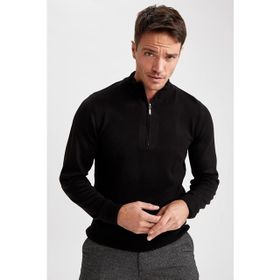 Defacto Bej Slim Fit Triko Erkek Kazak