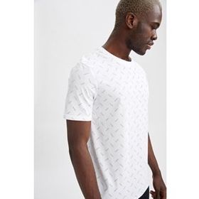 DeFacto Bisiklet Yaka Desenli Slim Fit Uzun Kollu Tişört S2823AZ21SP