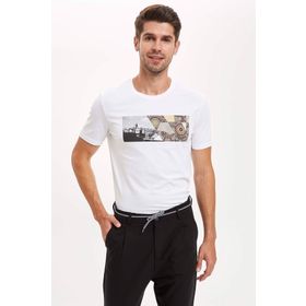 DeFacto Bisiklet Yaka Regular Fit Kısa Kollu Tişört R3441AZ20SM