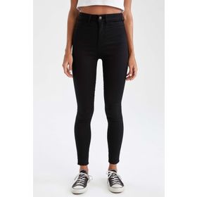 DeFacto Blue Kadın Dark Anna Yüksek Bel Super Skinny Fit Jean Pantolon