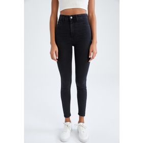 DeFacto Blue Kadın Dark Anna Yüksek Bel Super Skinny Fit Jean Pantolon