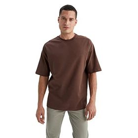 DeFacto BN497 Oversize Fit Bisiklet Yaka Basic Kısa Kollu Tişört