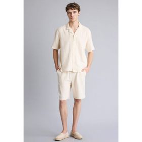 DeFacto C7589AX26SM Bej-BG734 Erkek Relax Fit Pamuklu Bermuda Şort