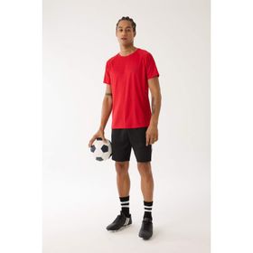 DeFacto D0673AX24AU Siyah-BK81 Erkek Fit Slim Fit Sporcu Kısa Paça Skuba Dalgıç Kumaş Şort