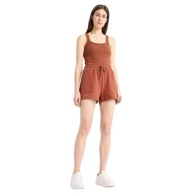 DeFacto D3327AX25SP Bordo-BR49 Kadın Regular Fit Beli Bağcıklı Cepli Şort