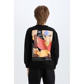 DeFacto D6742A824WN Avatar The Last Airbender Baskılı Bisiklet Yaka Erkek Çocuk Sweatshirt