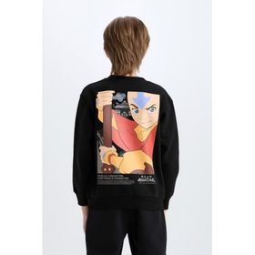 DeFacto D6742A824WN Avatar The Last Airbender Baskılı Bisiklet Yaka Erkek Çocuk Sweatshirt