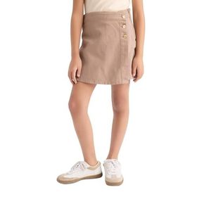 DeFacto D9305A825SM BN551 Kahve Kız Çocuk Gabardin Şort Etek