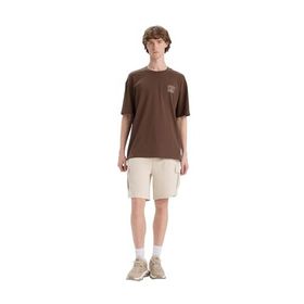 DeFacto D9494AX25SM Bej-BG766 Erkek Regular Fit Beli Bağcıklı Kargo Cepli Şort