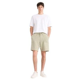 DeFacto E1236AX25SM Haki-KH271 Erkek Relax Fit Beli Bağcıklı Bermuda Şort