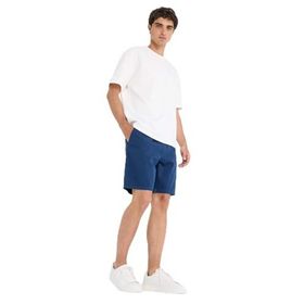DeFacto E1242AX25SM Lacivert-NV147 Erkek Relax Fit Gabardin Bermuda Şort