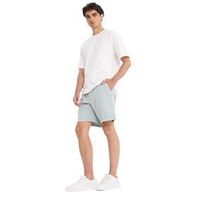 DeFacto E1242AX25SM Mavi-BE505 Erkek Relax Fit Gabardin Bermuda Şort Mavi