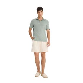 DeFacto E1735AX25SM Haki-KH454 Erkek Relax Fit Pamuklu Bermuda Şort