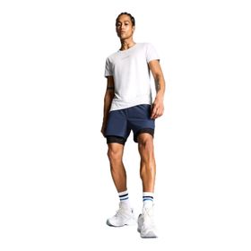 DeFacto E2759AX25SM Lacivert-NV94 Erkek Slim Fit Dar Kesim Sporcu Taytlı Şort
