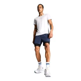 DeFacto E2759AX25SM Lacivert-NV94 Erkek Slim Fit Dar Kesim Sporcu Taytlı Şort