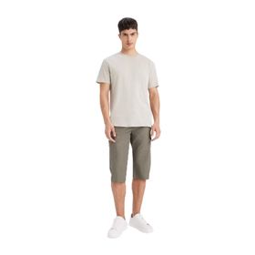 DeFacto E5363AX25SMKH398-1013002 Haki Erkek Pamuk Regular Fit Kapri Şort