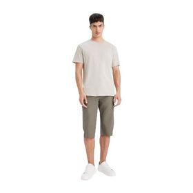 DeFacto E5363AX25SMKH398-1013002 Haki Erkek Pamuk Regular Fit Kapri Şort