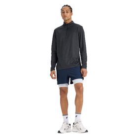 DeFacto E9365AX25AU Lacivert-NV253 Erkek Slim Fit Dar Kesim Sporcu İçi Taytlı Kısa Paça Şort